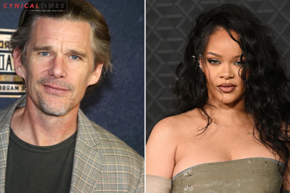 Ethan Hawke Flirts with Rihanna