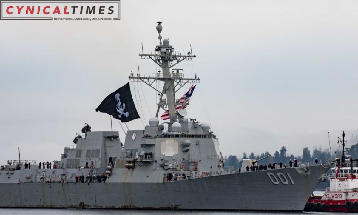 Navy Destroyer Pirate Flag Homecoming
