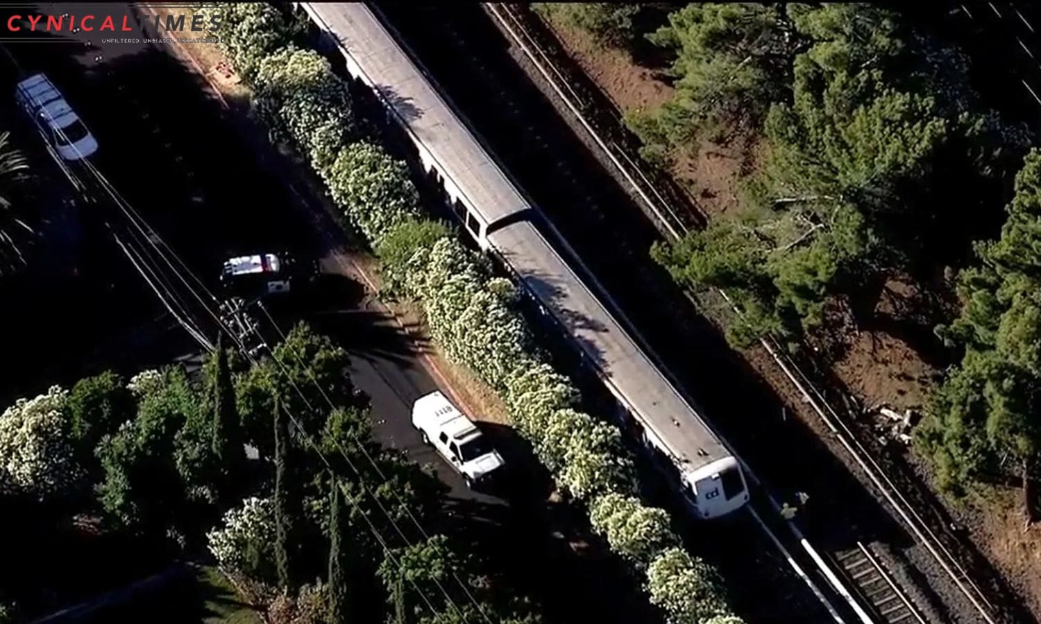 BART Train Derailment Sparks