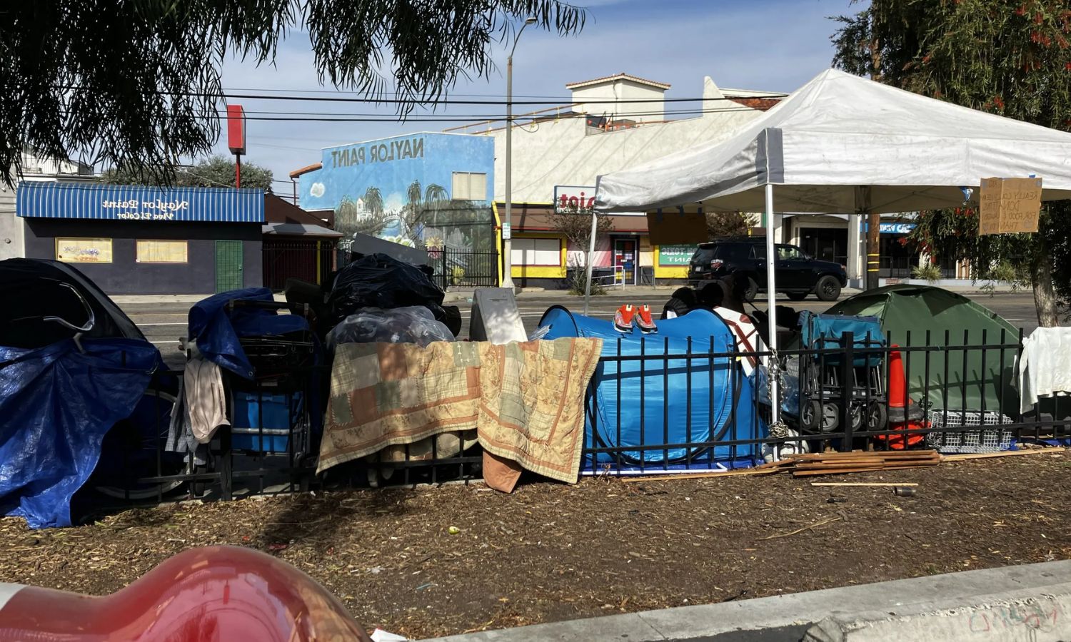 California Struggle for Clearing Homeless