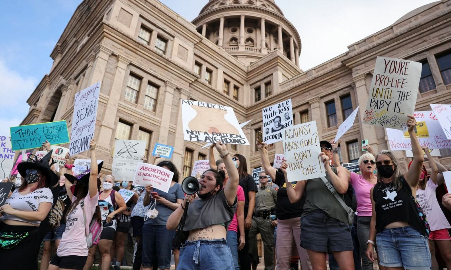 San Jose Protesters Challenge Harris