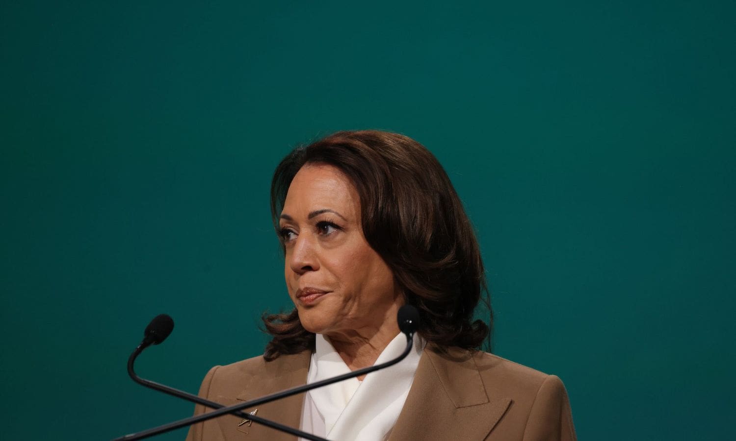 San Jose Protesters Challenge Harris