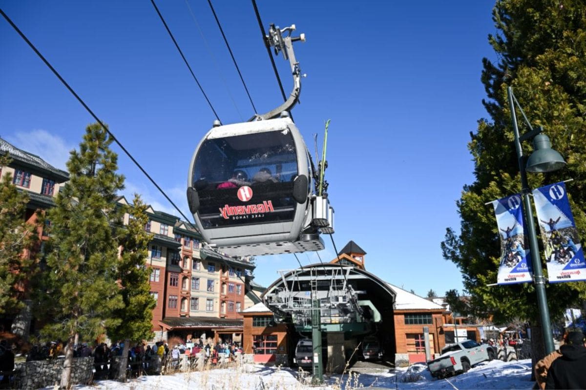 Snowboarder Struggle in Ski Resort