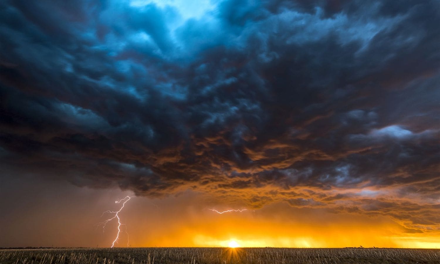 Storm Exit Maintains Clouds and Coolness