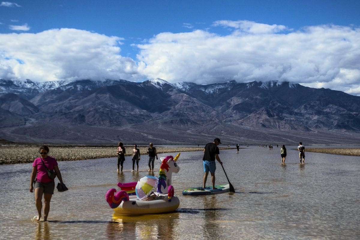 Kayaking in Death Valley