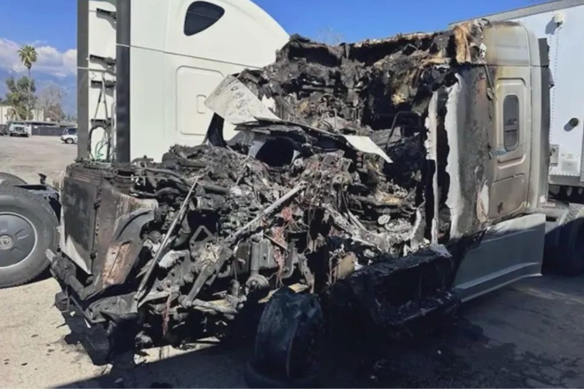 Stolen Truck Inferno Leaves 