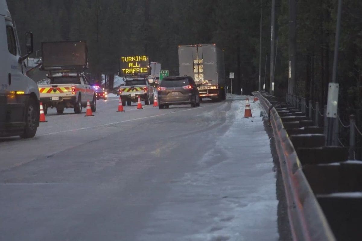 California I-80 Frozen in Friday Blizzard