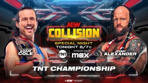 Adam Cole defends TNT Championship in hard-fought AEW Collision win over Josh Alexander