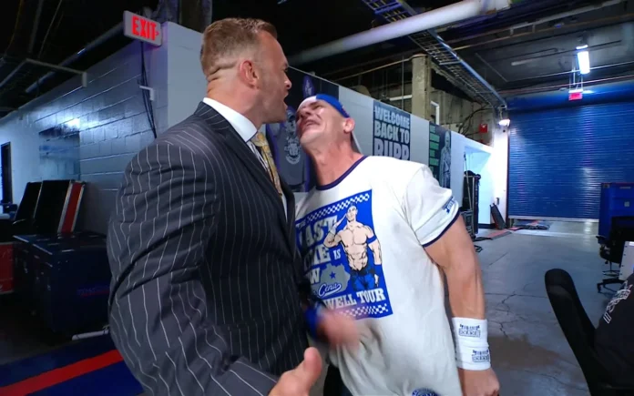 John Cena backstage interaction with Nick Aldis on SmackDown