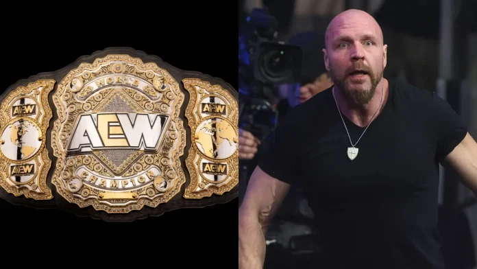 Jon Moxley retaining AEW World Title at All In 2025