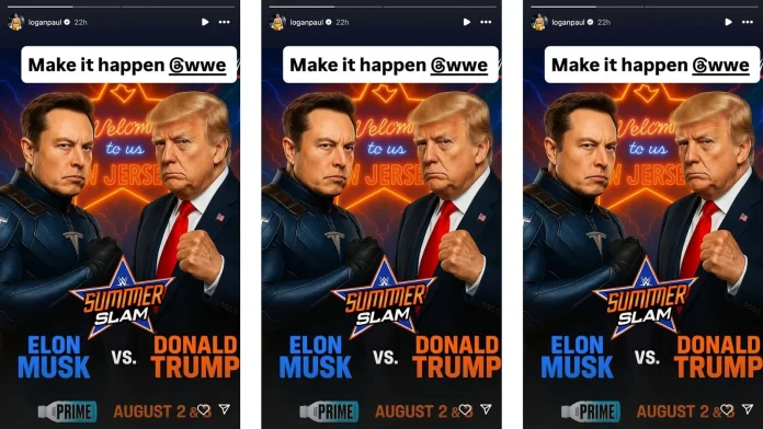 Logan Paul proposes WWE match between Elon Musk and Hall of Famer