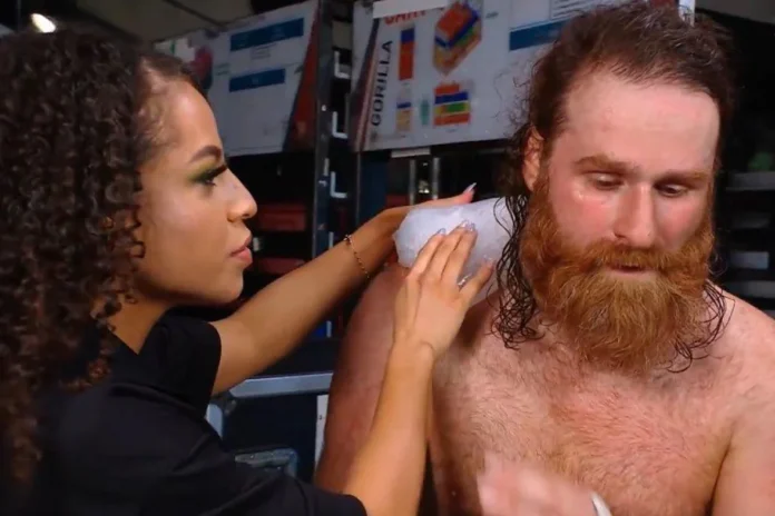 Sami Zayn backstage segment with doctor on WWE RAW