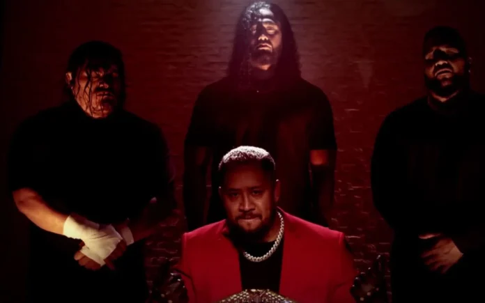 Solo Sikoa backstage with The Miz