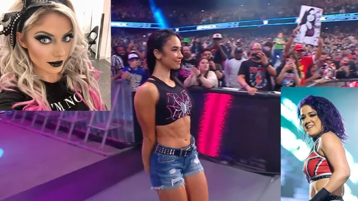 Alexa Bliss reacts to AJ Lee return
