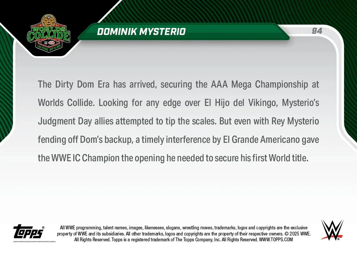 Dominik Mysterio WWE qualifier