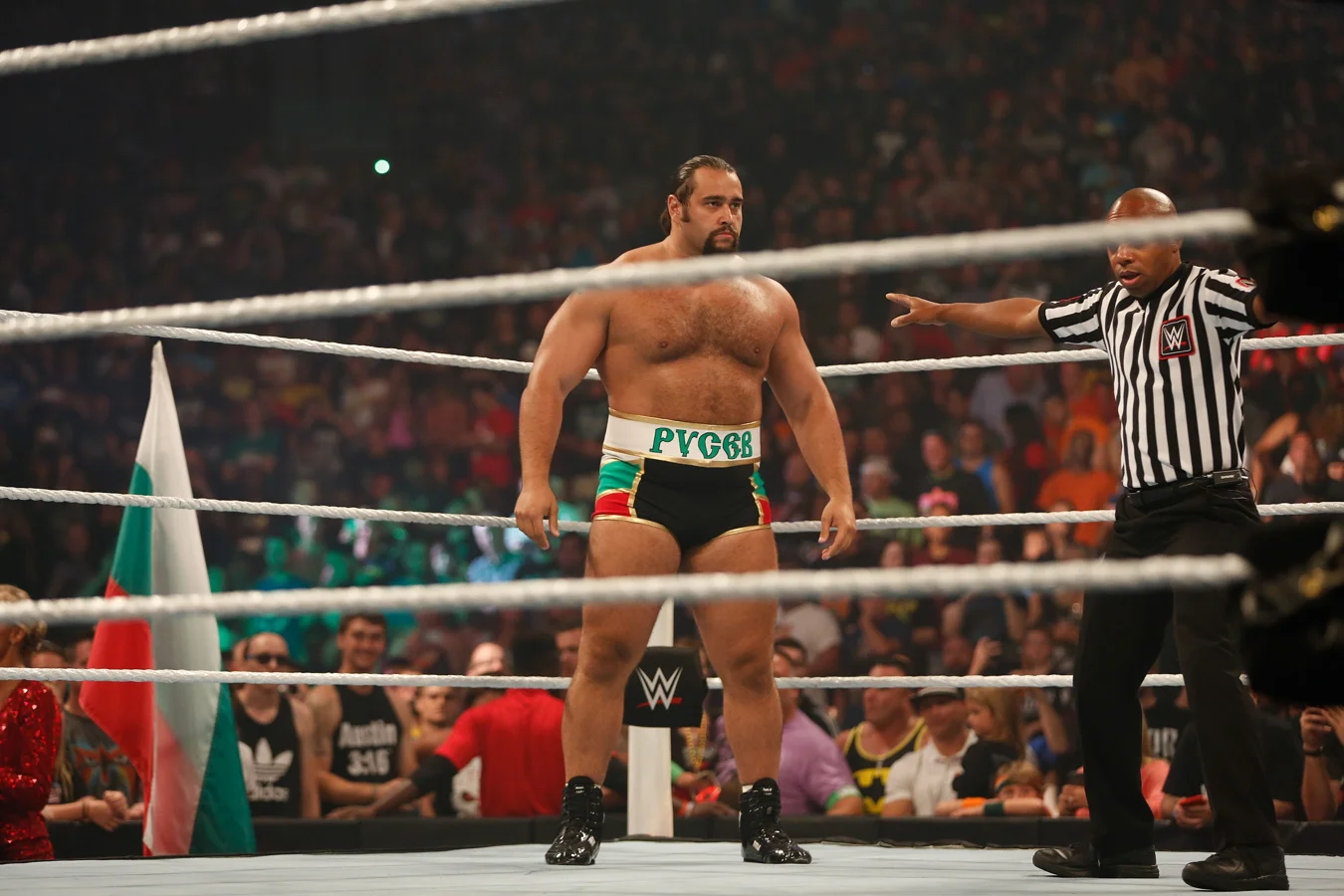 Rusev backstage WWE SmackDown action
