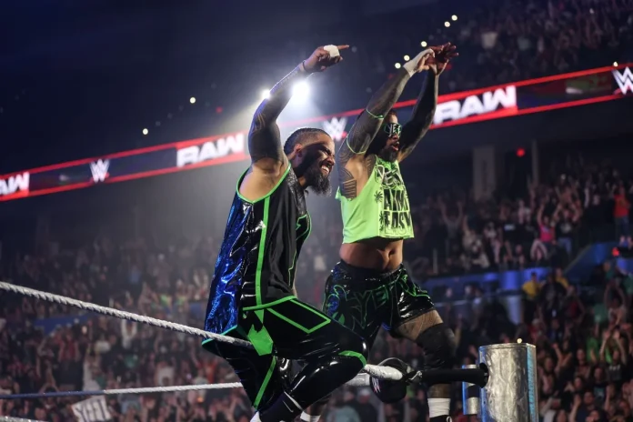 WWE RAW, AJ Styles, Dragon Lee, Jey Uso, WWE, Usos win WWE Raw titles