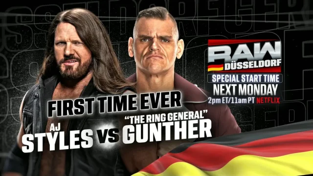 AJ Styles, CM Punk, Rey Mysterio, John Cena, WWE, WWE RAW, AJ Styles vs Gunther WWE